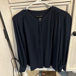 Banana Republic button down navy blouse